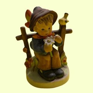 Goebel Hummel "She Loves Me She Loves Me Not" Figurine - #174 - TMK 4 - Rare VTG